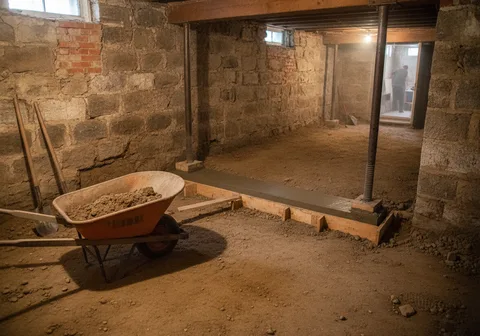 Basement Lowering & Underpinning in Woodstock
